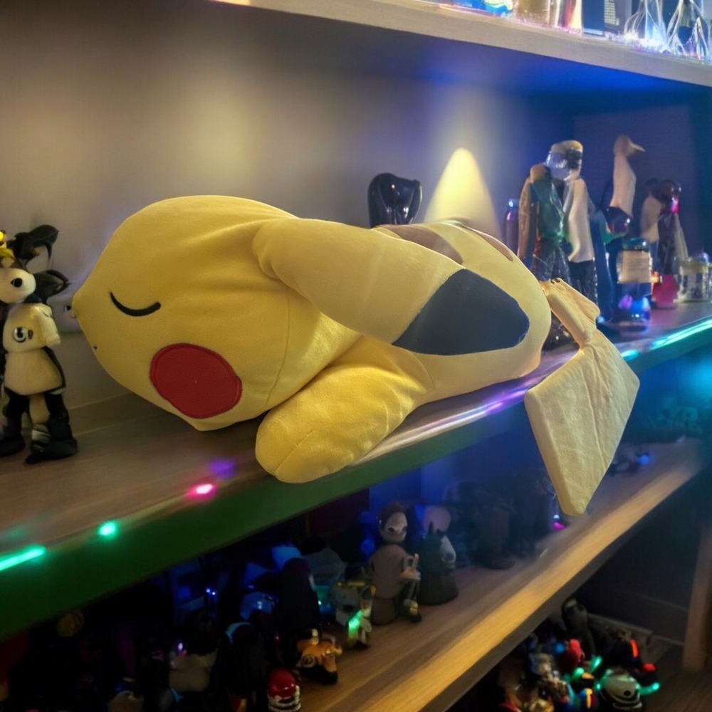 Pokemon 2021 Sleeping Pikachu Soft Jumbo Plush Pillow Buddy From Nintendo